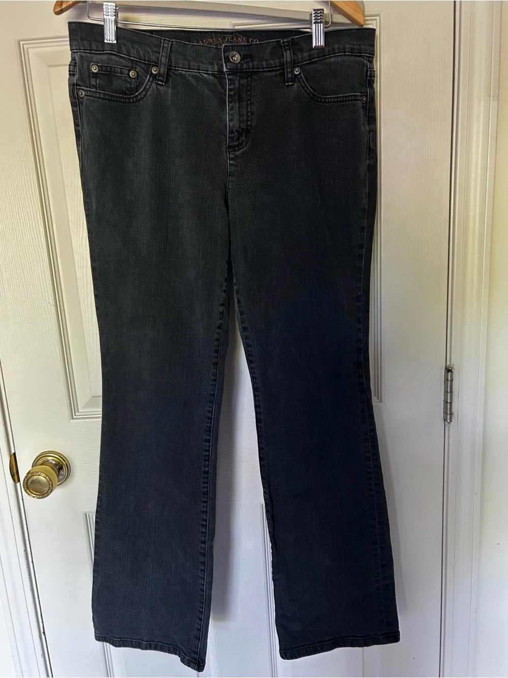 Ralph Lauren Women's Black Boot-Leg Jeans